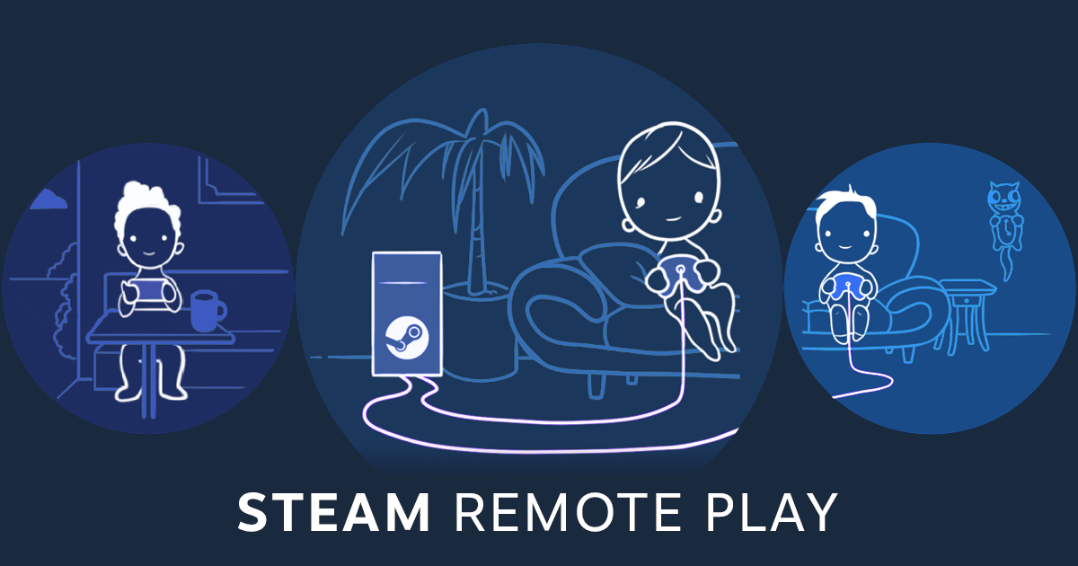 Steam Remote Play Together 官方遠端同樂功能圖